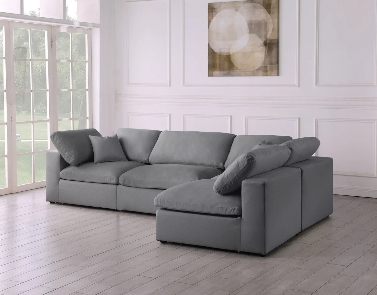 Serene - 4 Piece Modular Sectional - Gray