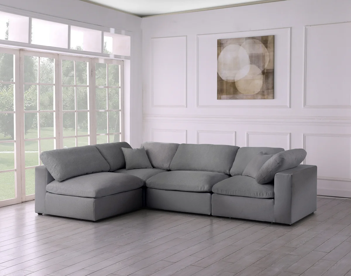 Serene - 4 Piece Modular Sectional - Gray