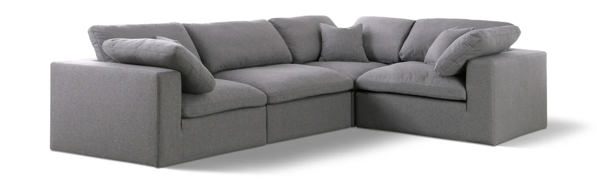 Serene - 4 Piece Modular Corner Sectional - Gray