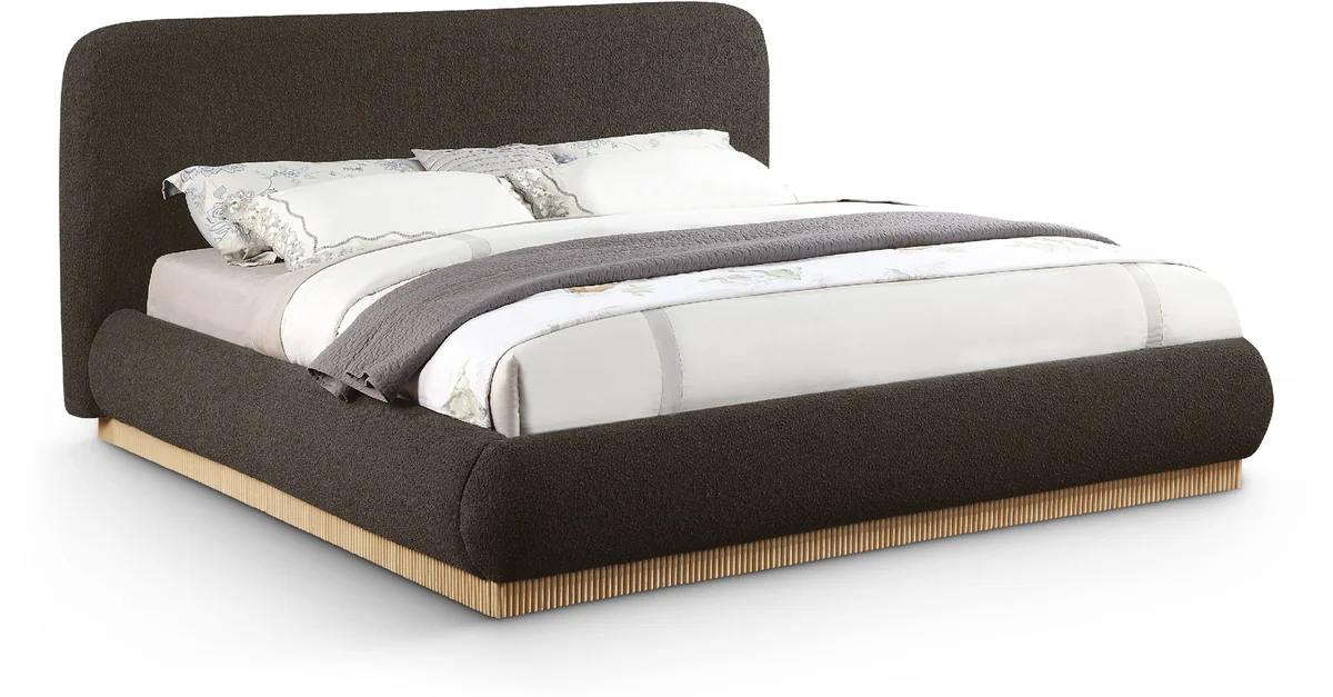 Rigby - King Bed With Natural Base - Brown