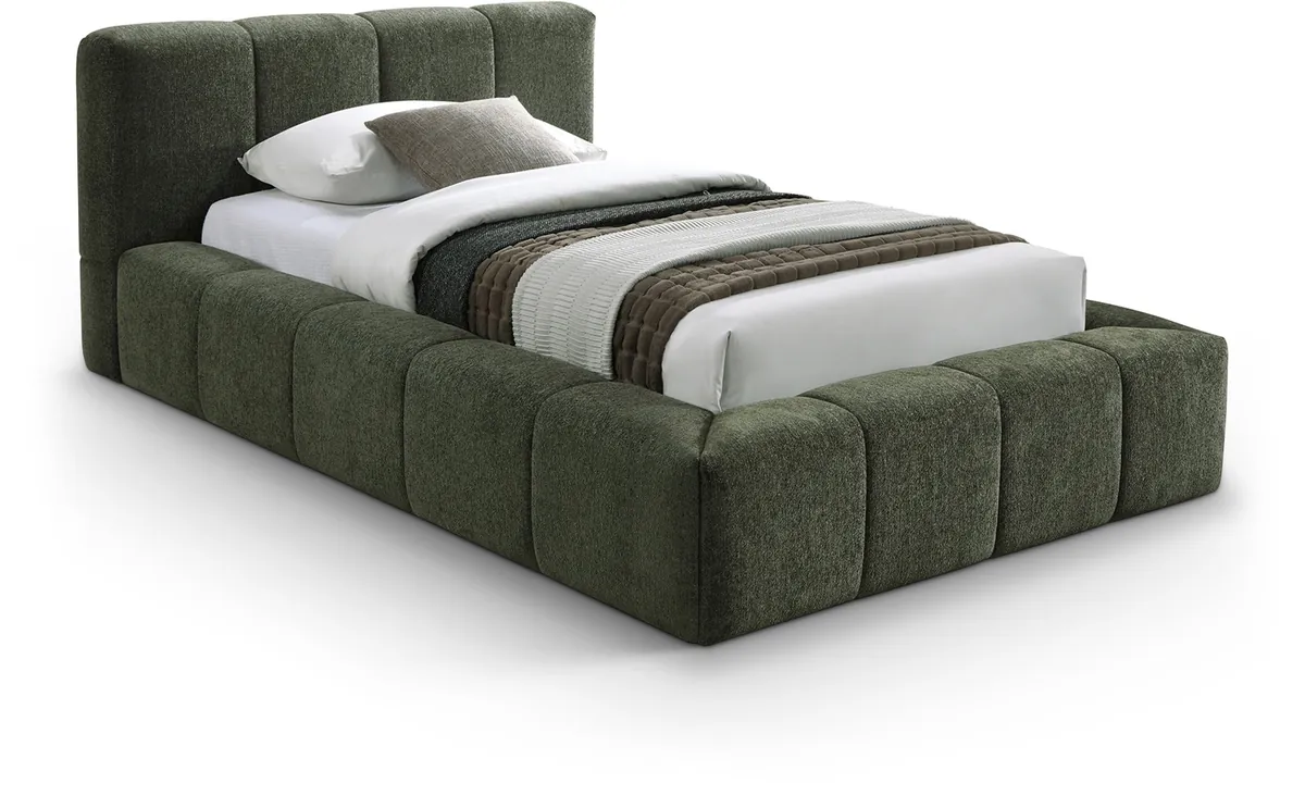 Carlin - Twin Bed - Olive