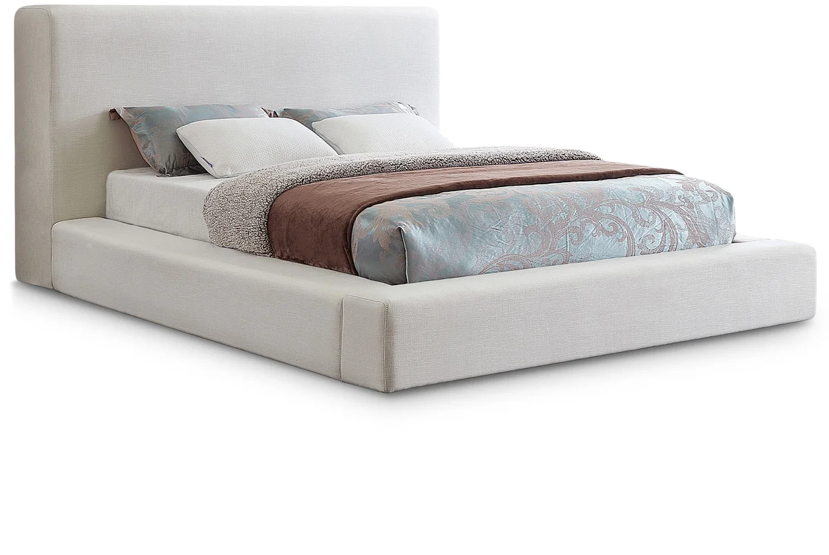 Devin - King Bed - Cream