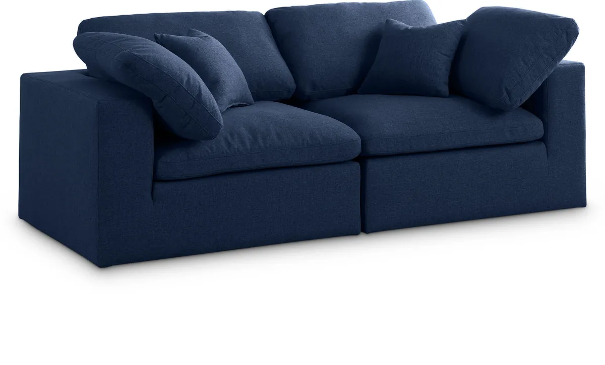 Serene - 2 Seat Modular Sofa - Navy