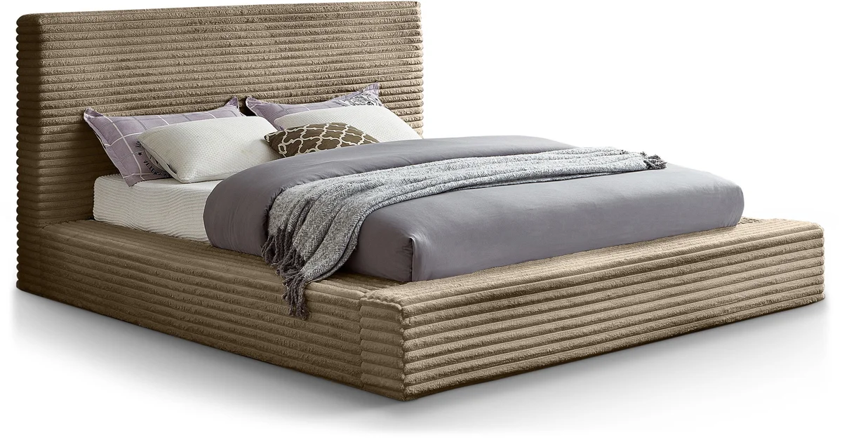 Dexter - Queen Bed - Taupe