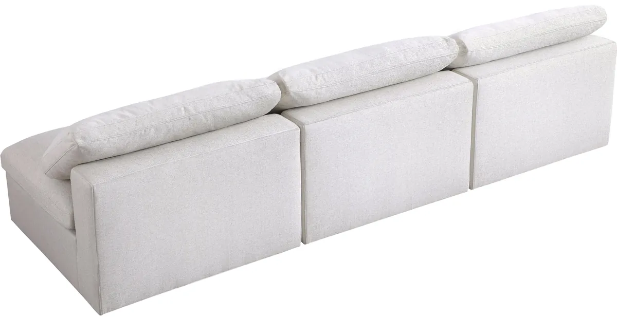 Serene - 3 Seat Modular Armless Sofa - Cream