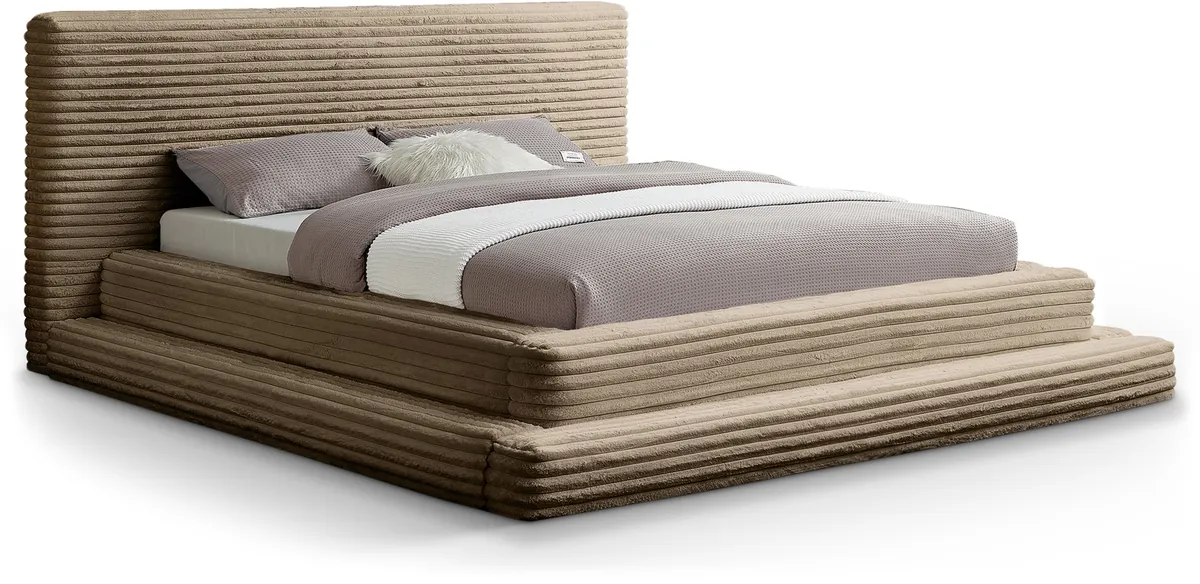 Drew - Queen Bed - Taupe