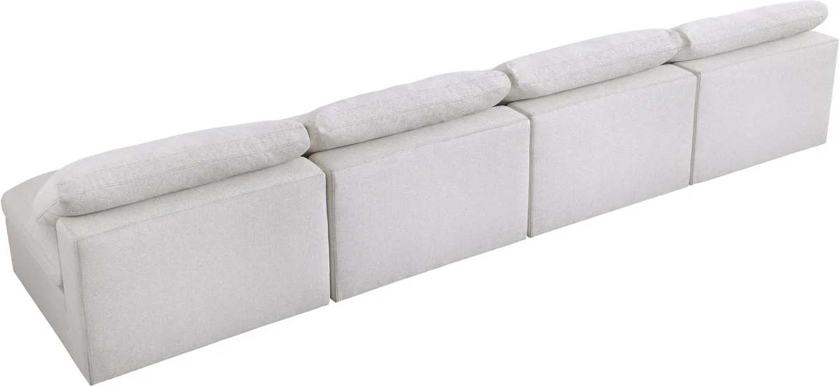 Serene - 4 Seat Modular Armless Sofa - Cream