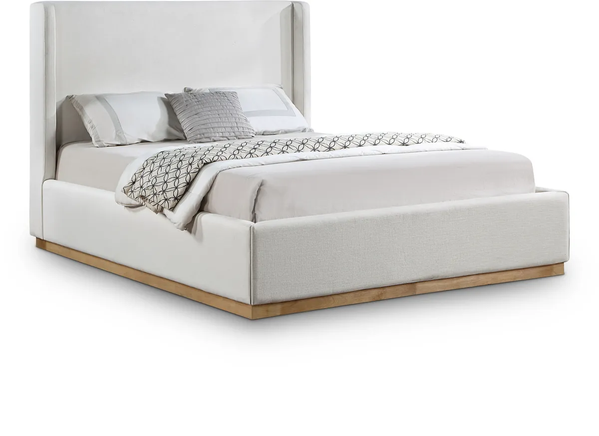 Flynn - King Bed - Cream