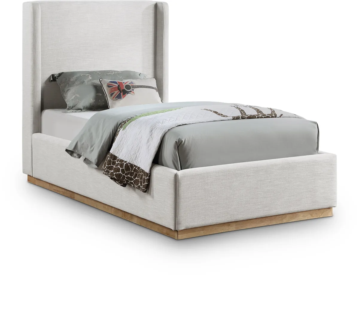 Flynn - Twin Bed - Cream