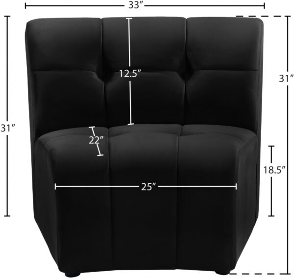 Limitless Velvet Upholstered Modular Chair