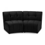 Limitless 65" Velvet Upholstered 2pc. Modular Sectional