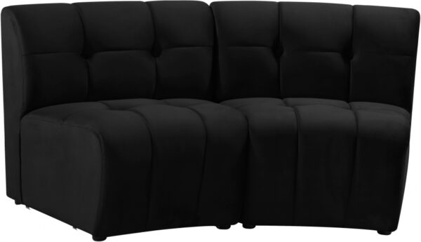 Limitless 65" Velvet Upholstered 2pc. Modular Sectional