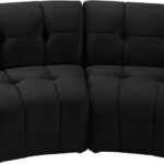 Limitless 65" Velvet Upholstered 2pc. Modular Sectional