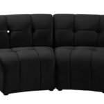 Limitless 65" Velvet Upholstered 2pc. Modular Sectional