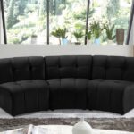 Limitless 94" Velvet Upholstered 3pc. Modular Sectional
