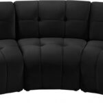 Limitless 94" Velvet Upholstered 3pc. Modular Sectional