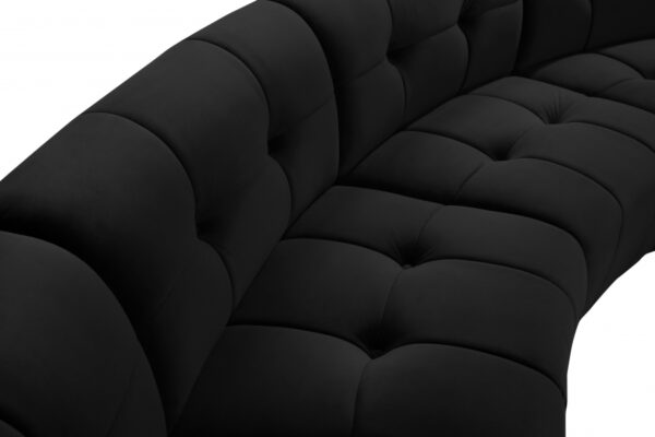 Limitless 94" Velvet Upholstered 3pc. Modular Sectional