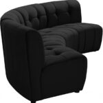Limitless 119.5" Velvet Upholstered 4pc. Modular Sectional