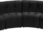 Limitless 157.5" Velvet Upholstered 6pc. Modular Sectional