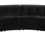 Limitless 157.5" Velvet Upholstered 6pc. Modular Sectional