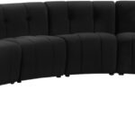 Limitless 169.5" Velvet Upholstered 7pc. Modular Sectional