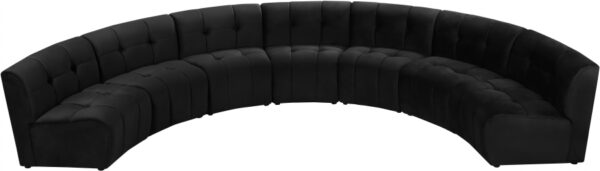 Limitless 169.5" Velvet Upholstered 7pc. Modular Sectional