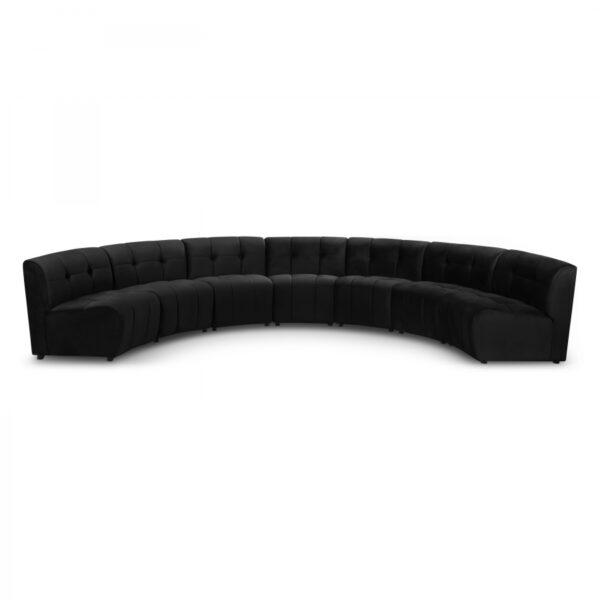 Limitless 169.5" Velvet Upholstered 7pc. Modular Sectional