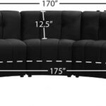 Limitless 169.5" Velvet Upholstered 7pc. Modular Sectional