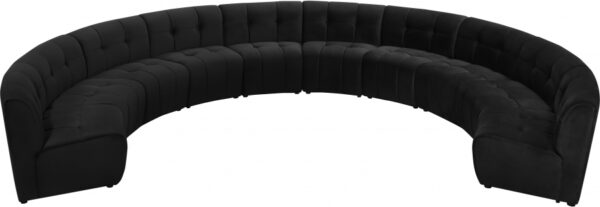 Limitless 177.5" Velvet Upholstered 10pc. Modular Sectional