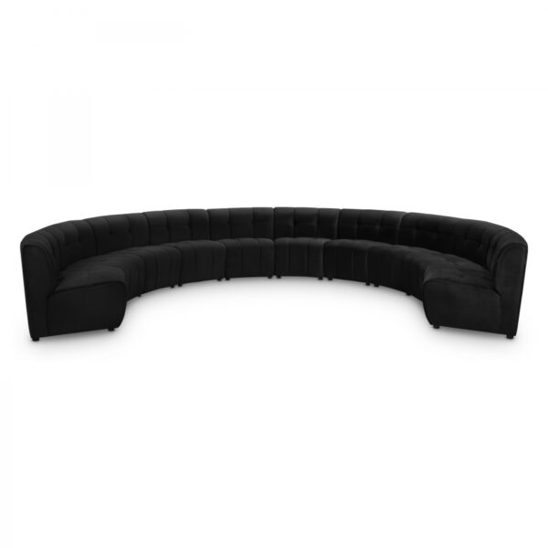 Limitless 177.5" Velvet Upholstered 10pc. Modular Sectional