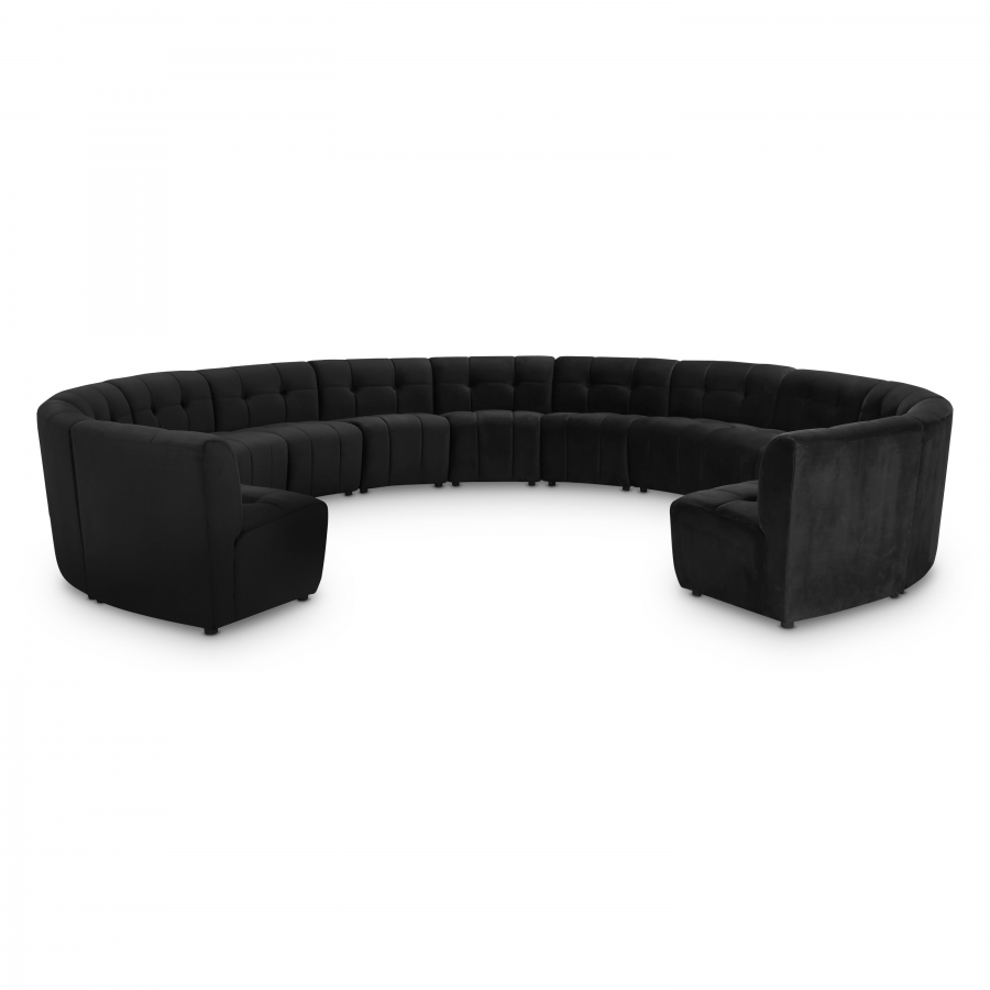 Limitless 177.5" Velvet Upholstered 13pc. Modular Sectional