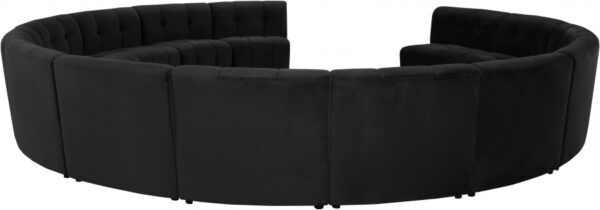 Limitless 177.5" Velvet Upholstered 14pc. Modular Sectional