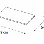 Platinum Shelf for 2 Door Module #Silver Birch /AL300ar2.02av/