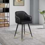 Barbosa Vegan Leather Upholstered Counter Stool