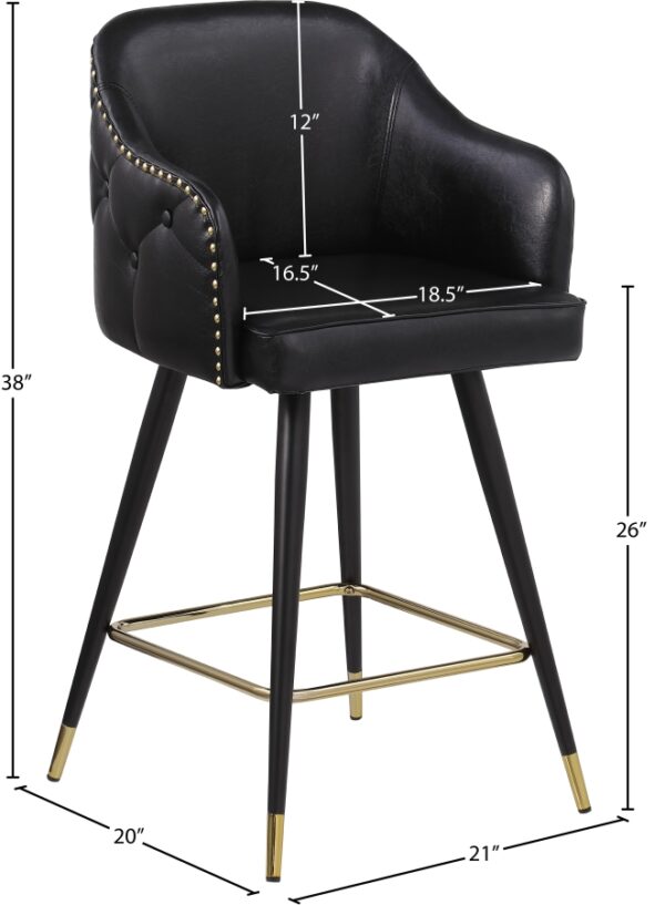 Barbosa Vegan Leather Upholstered Counter Stool