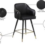 Barbosa Vegan Leather Upholstered Counter Stool