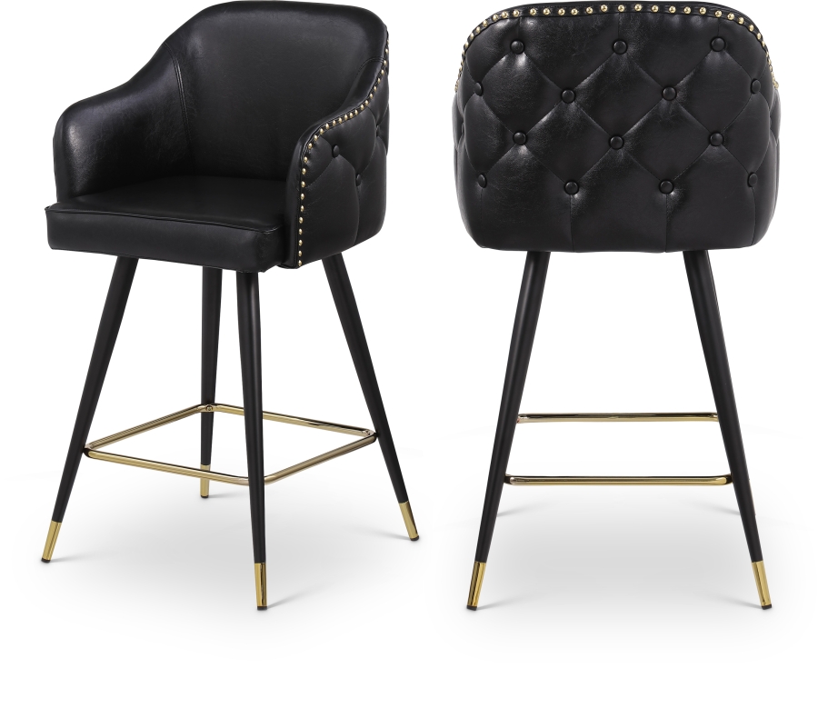Barbosa Vegan Leather Upholstered Counter Stool