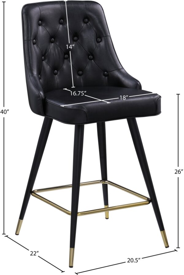 Portnoy Vegan Leather Upholstered Counter Stool