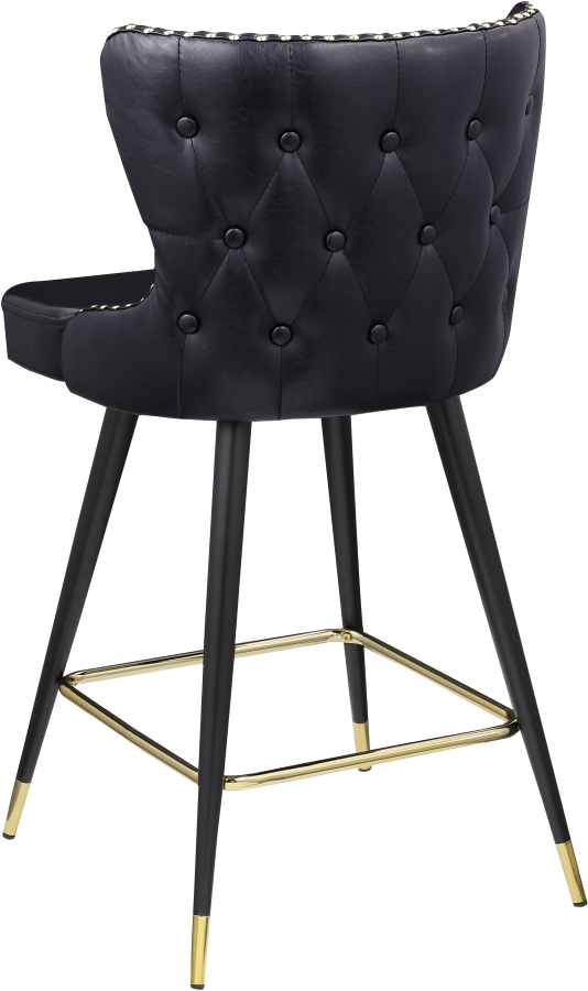 Hendrix Vegan Leather Upholstered Counter Stool