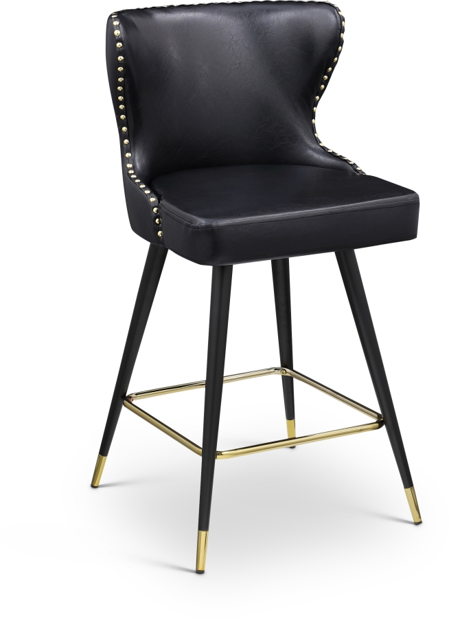 Hendrix Vegan Leather Upholstered Counter Stool