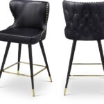 Hendrix Vegan Leather Upholstered Counter Stool