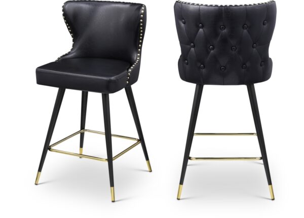 Hendrix Vegan Leather Upholstered Counter Stool