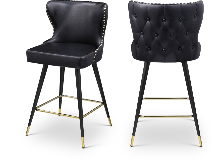 Hendrix Vegan Leather Upholstered Counter Stool