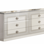 Aida White w/Silver Double Dresser