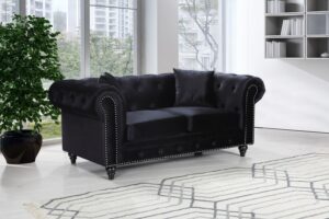 Chesterfield 71" Velvet Upholstered Loveseat