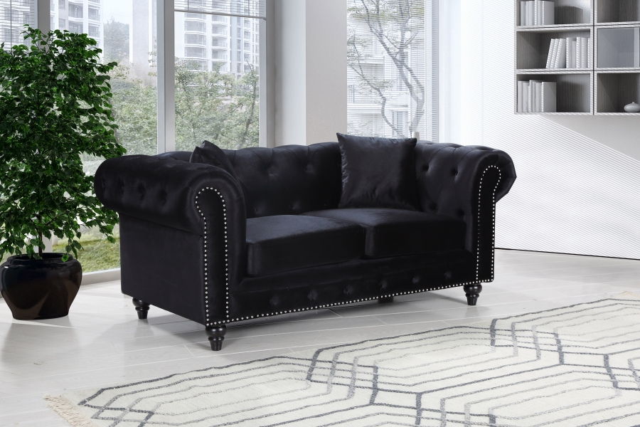 Chesterfield 71" Velvet Upholstered Loveseat