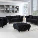 Chesterfield 71" Velvet Upholstered Loveseat