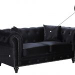 Chesterfield 71" Velvet Upholstered Loveseat