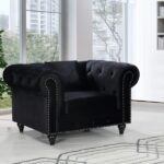 Chesterfield Velvet Upholstered Chair