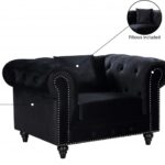 Chesterfield Velvet Upholstered Chair